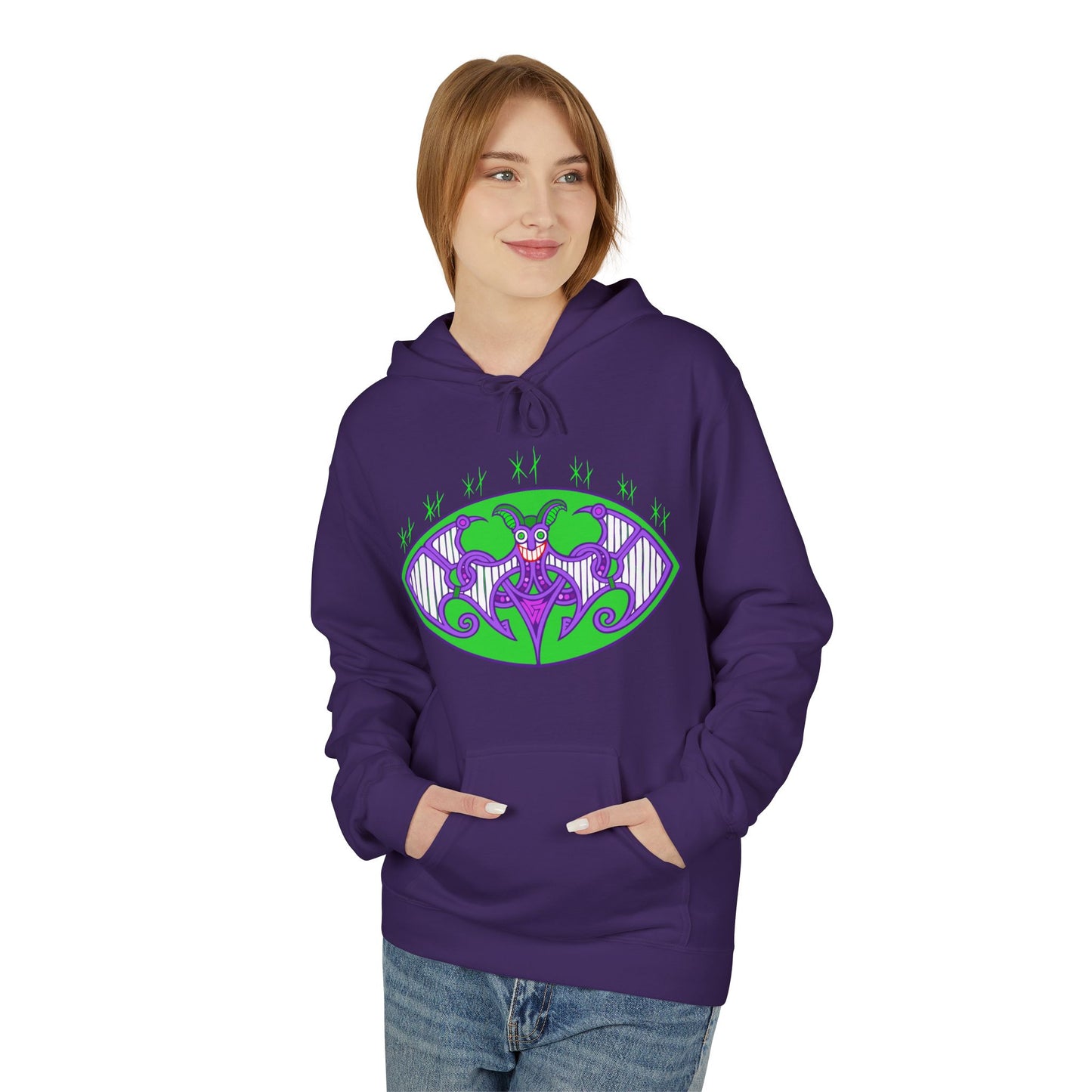 Viking Grinning Jester Hoodie