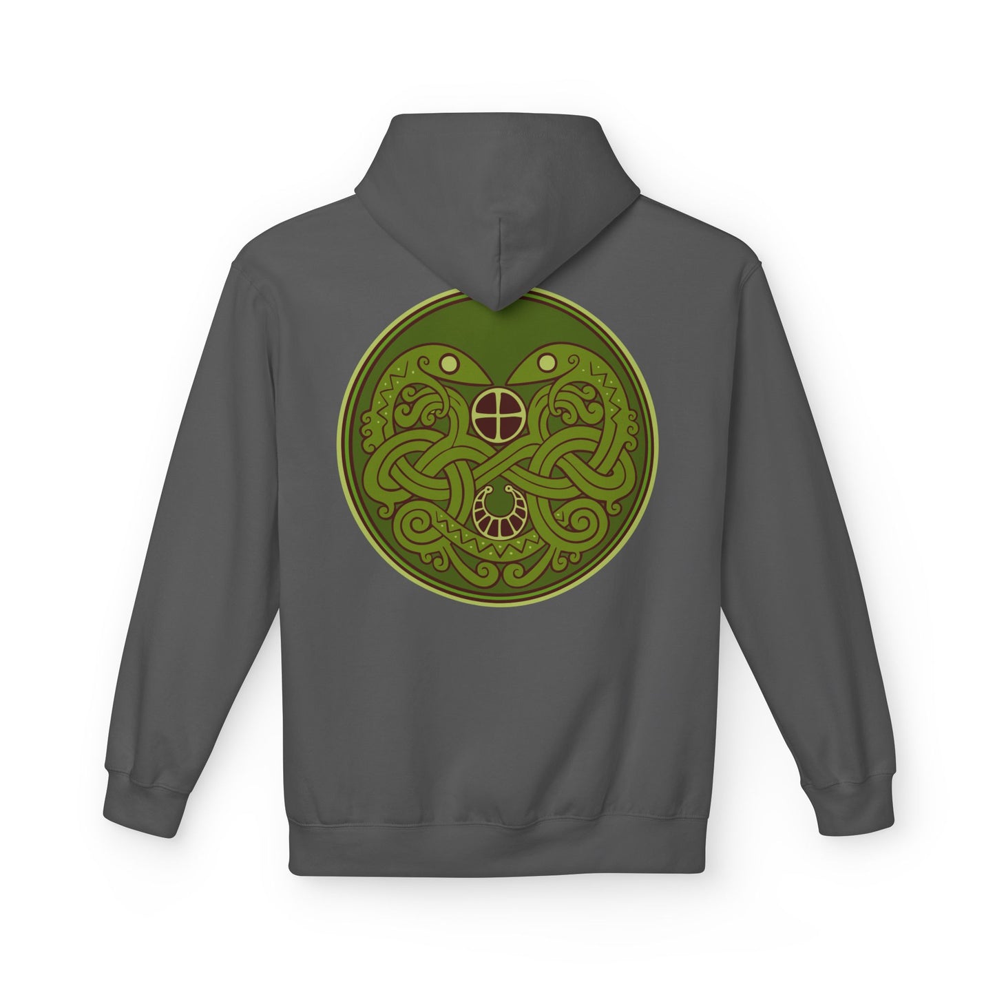 Trollswears.com Hoodie with Snake-Cult Back print