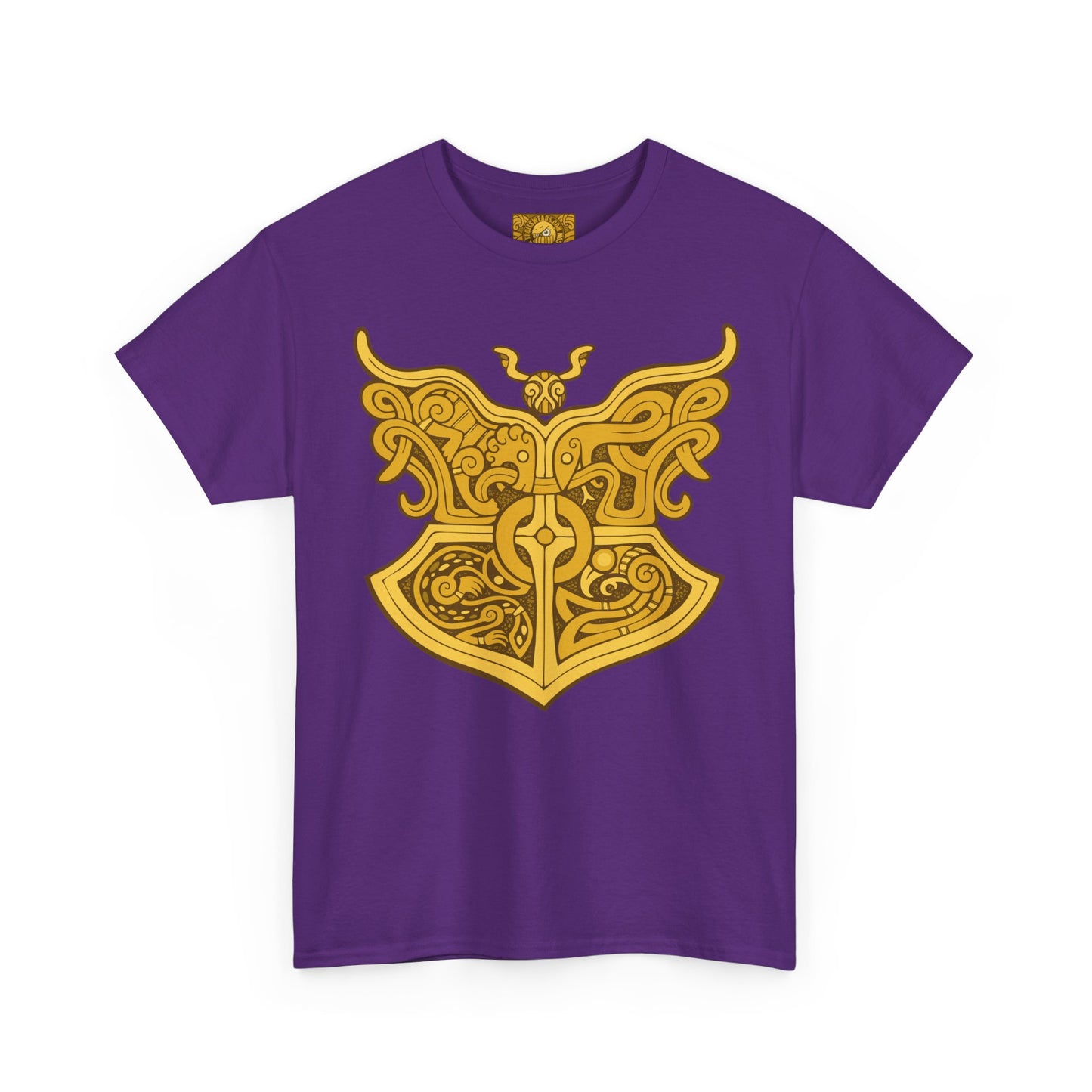 Gold Viking Style Animals Crest Unisex Tee