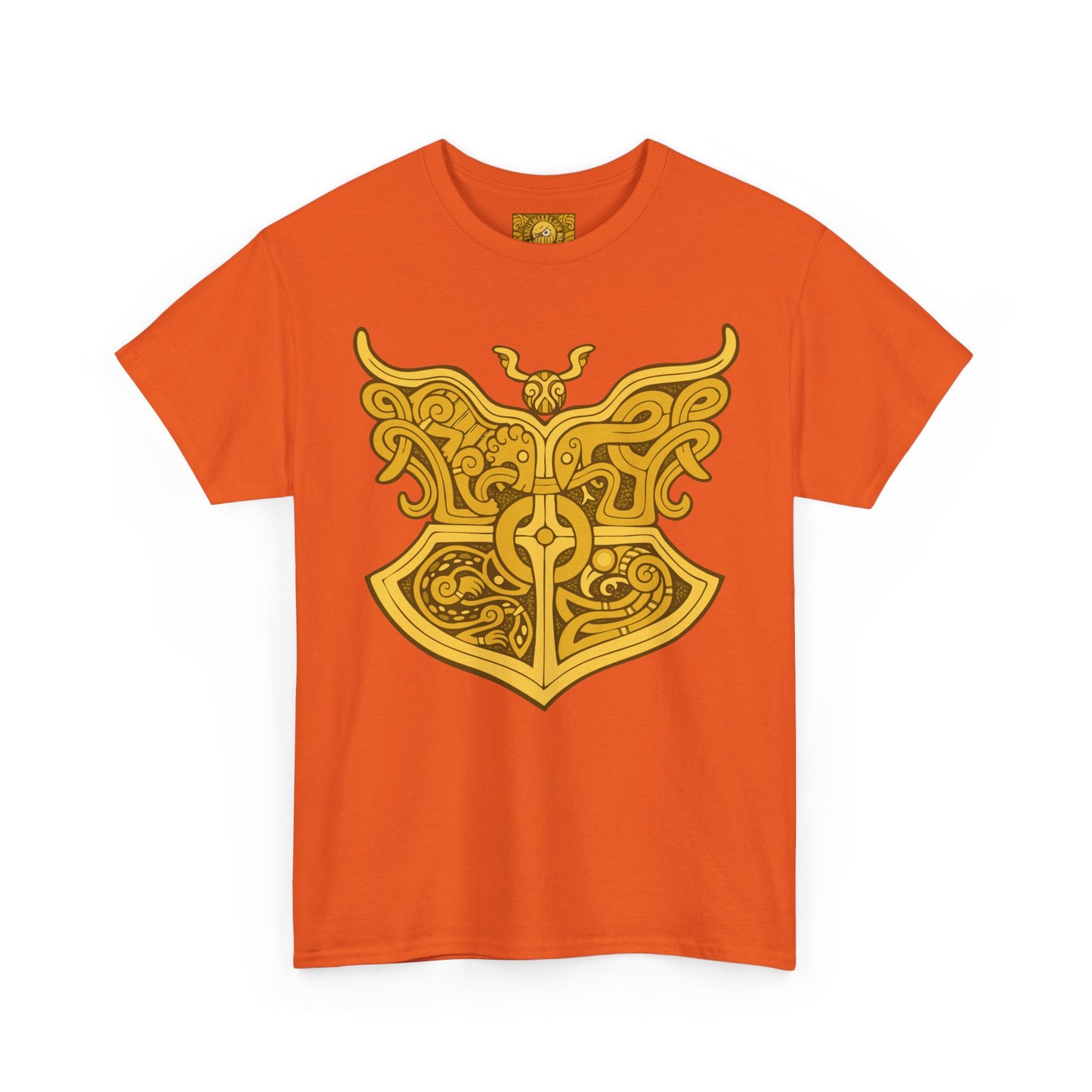 Gold Viking Style Animals Crest Unisex Tee