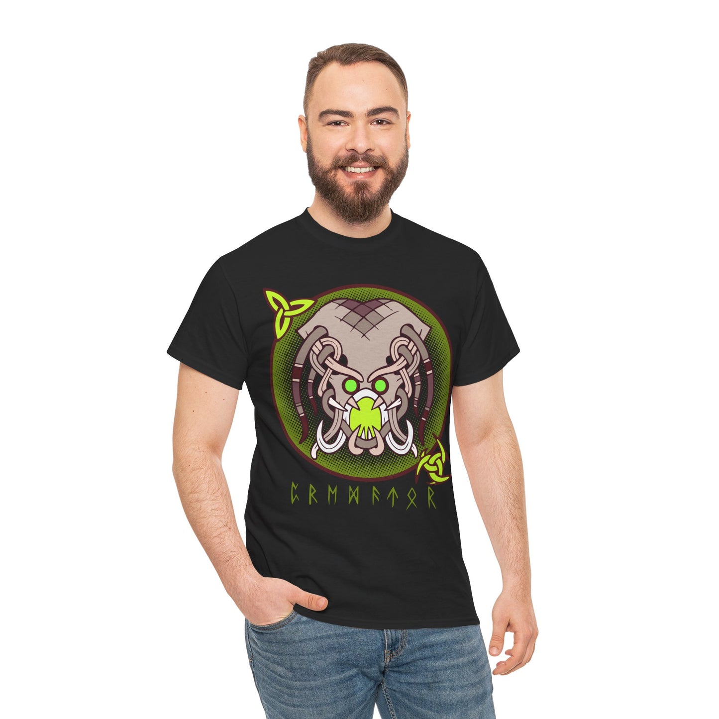 Viking Monster Unisex Tee - Grendel Hunter Design (EU)