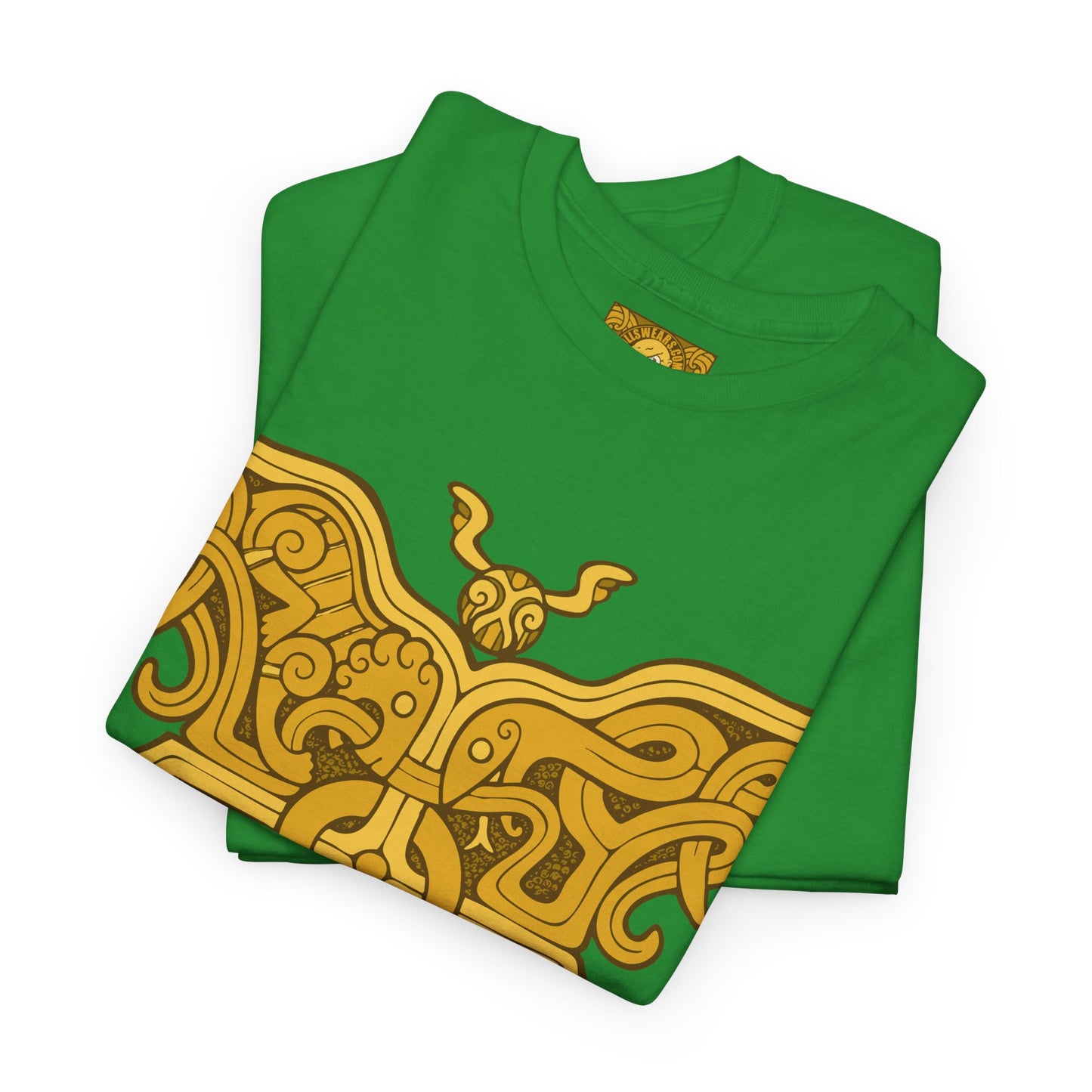 Gold Viking Style Animals Crest Unisex Tee