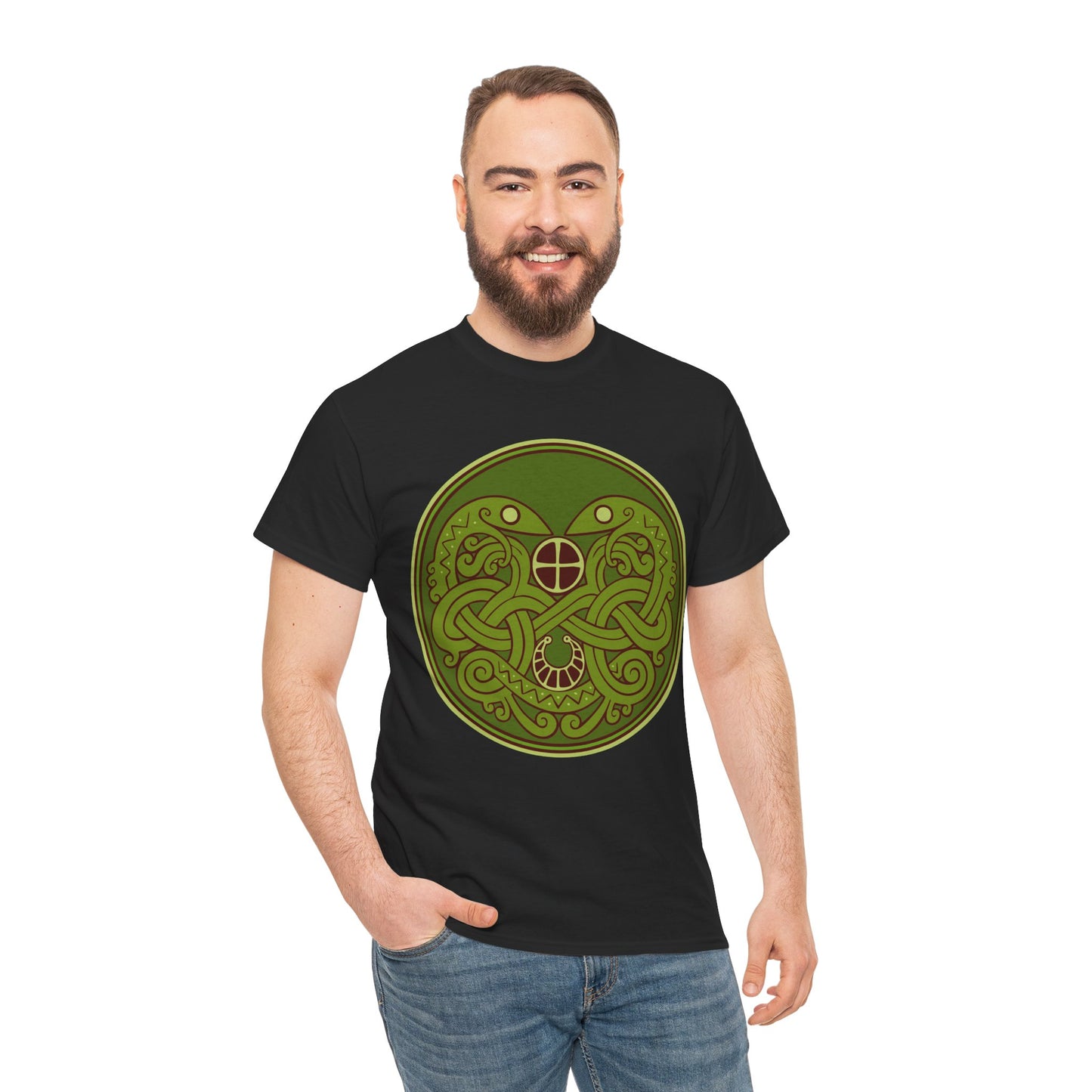 Viking Snake Cult Tee (green) Unisex T-Shirt