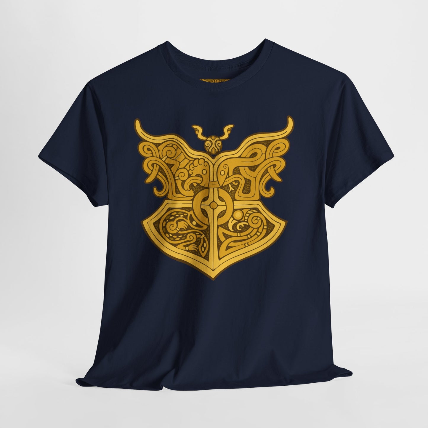 Gold Viking Style Animals Crest Unisex Tee