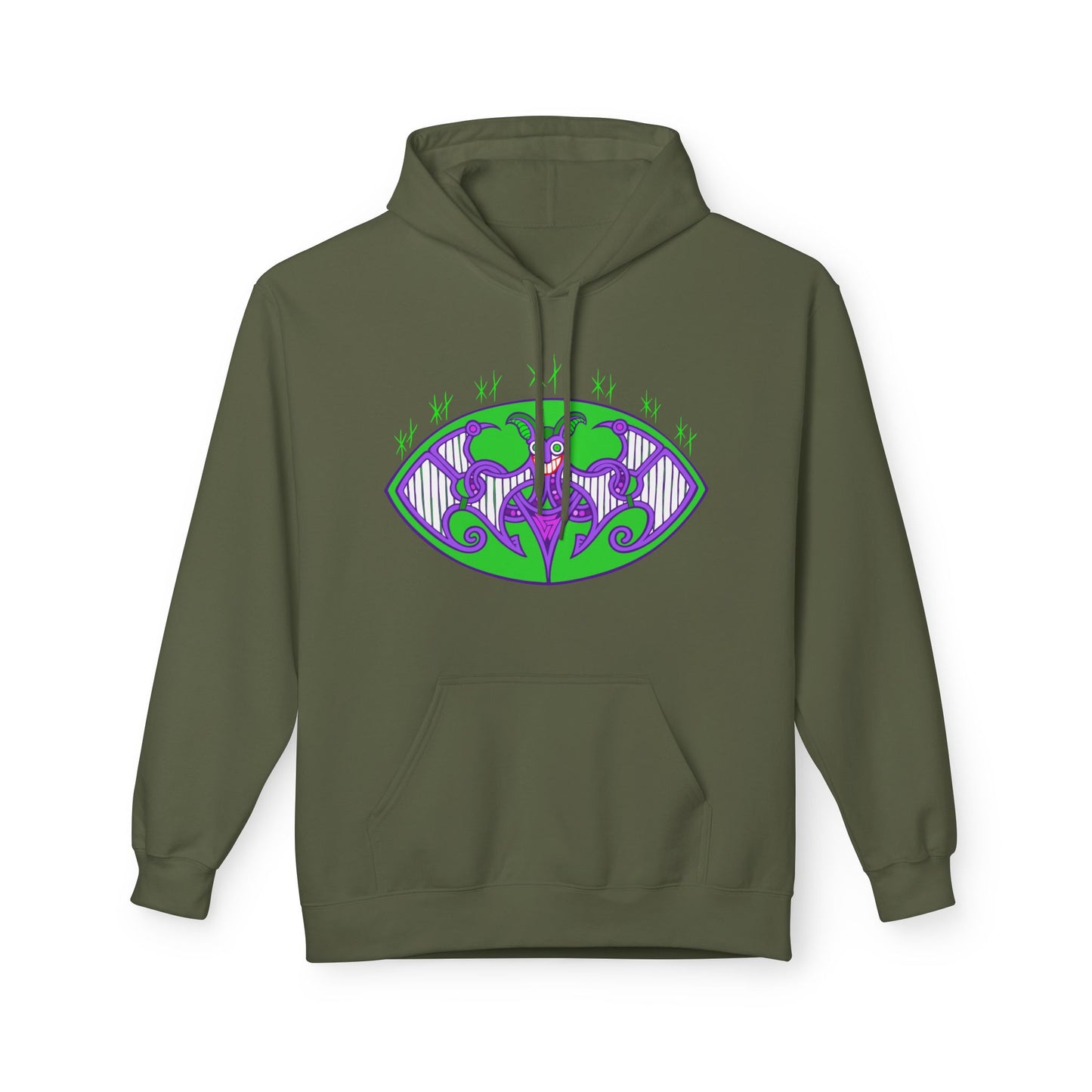 Viking Grinning Jester Hoodie