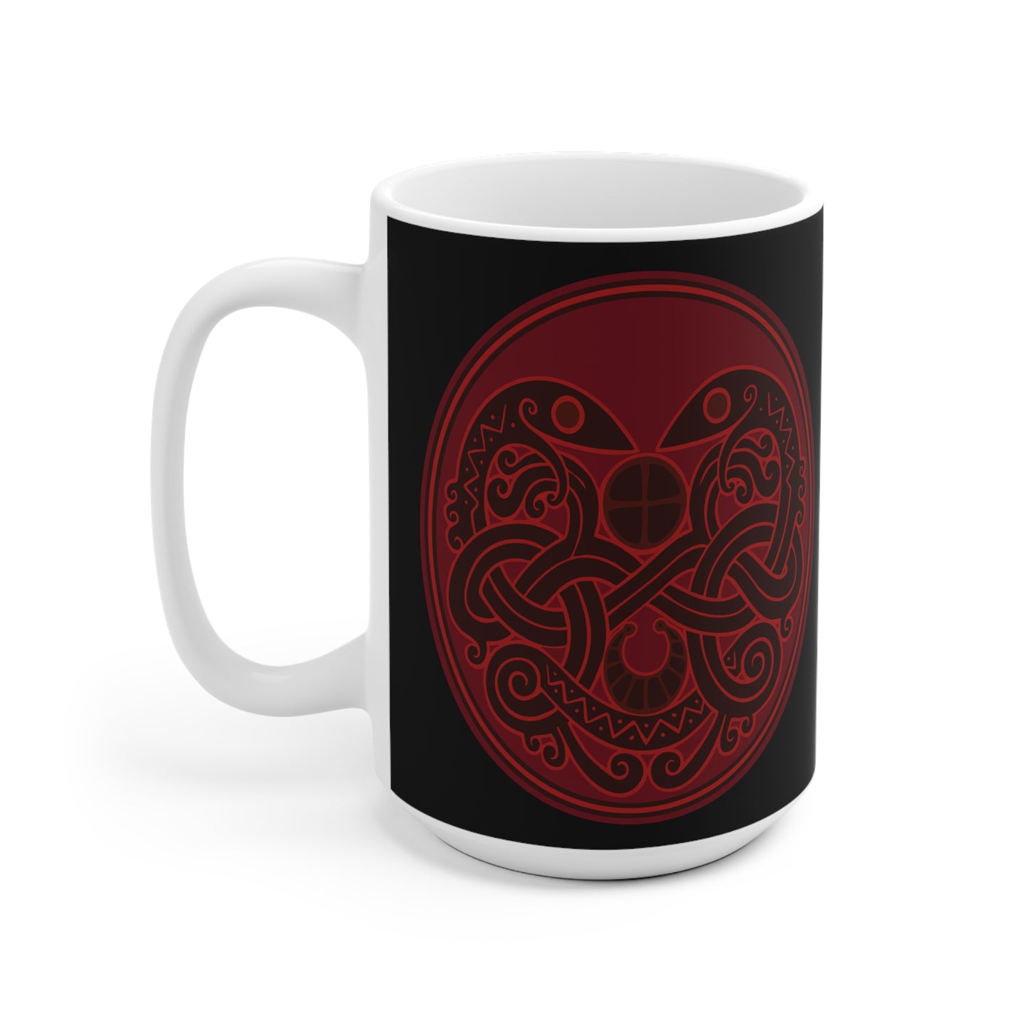Viking Snake Cult Mug - Nordic Design