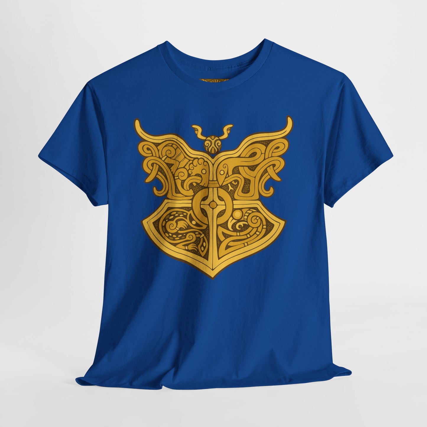 Gold Viking Style Animals Crest Unisex Tee