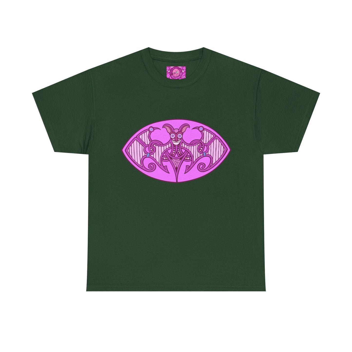 Viking style motif - The Batcarl - Unisex Heavy Cotton Tee