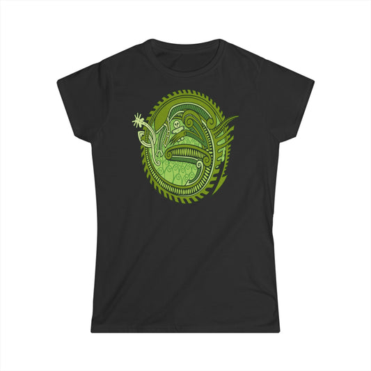 Viking Green Mother-Beast from Space - Women's Softstyle Tee