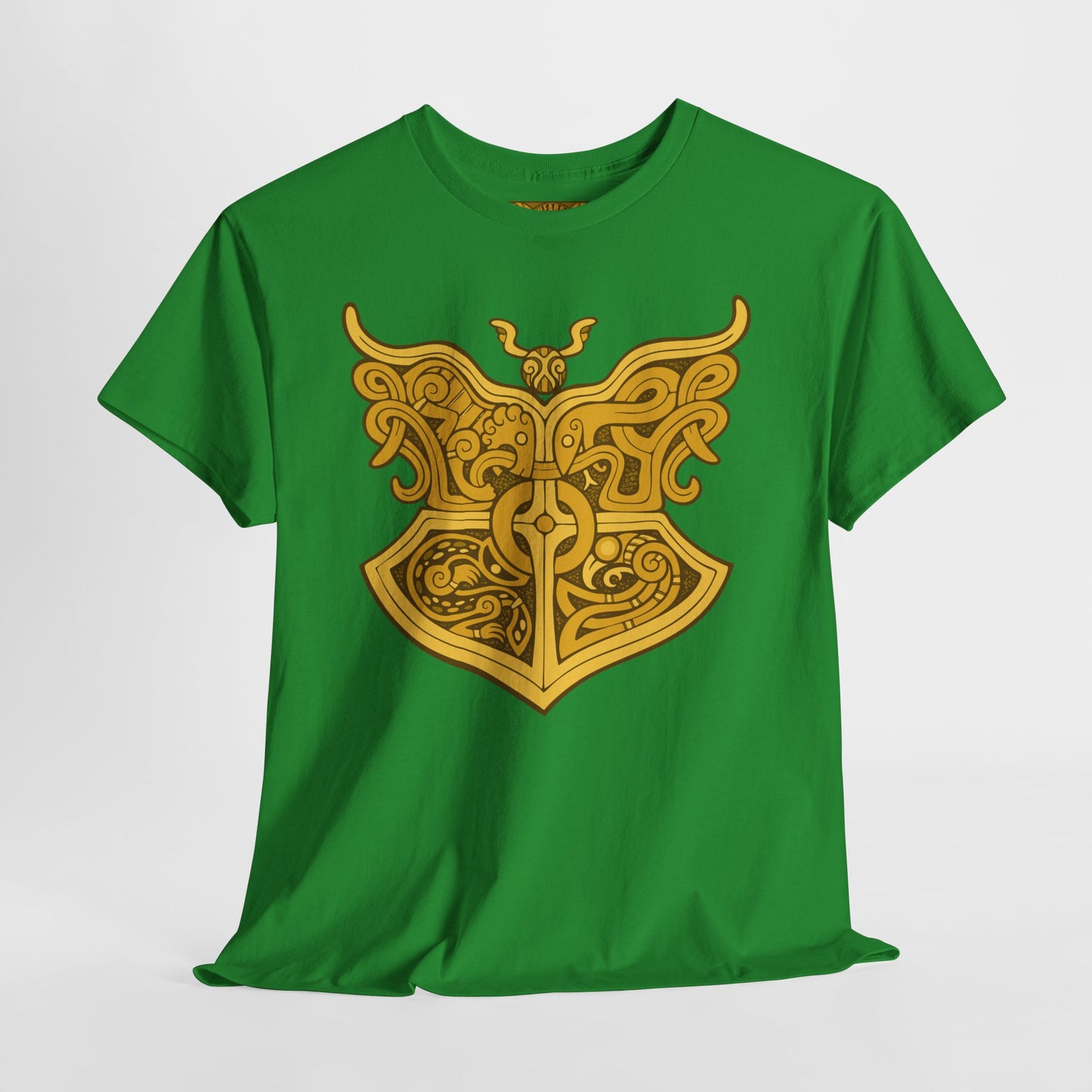 Gold Viking Style Animals Crest Unisex Tee