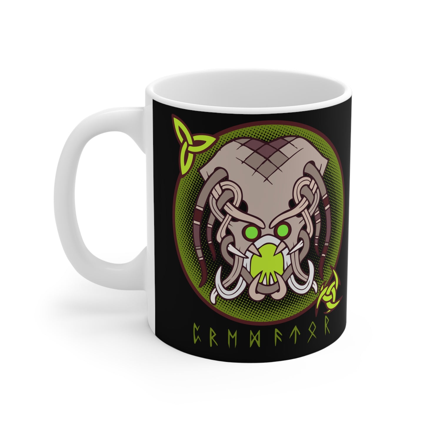 Viking-Inspired Ceramic Mug - Norse Mythology Design