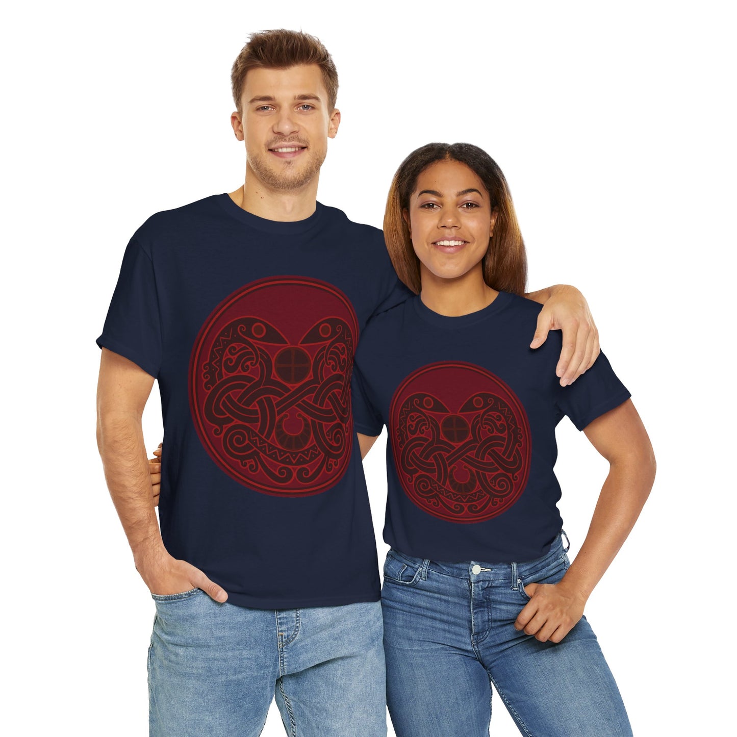 Viking Snake Cult Tee (Red) Unisex T-Shirt