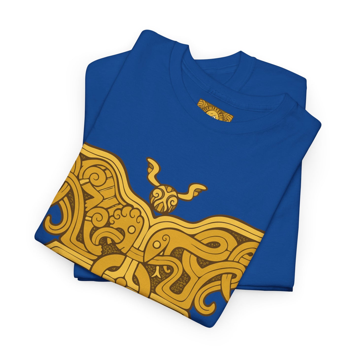 Gold Viking Style Animals Crest Unisex Tee