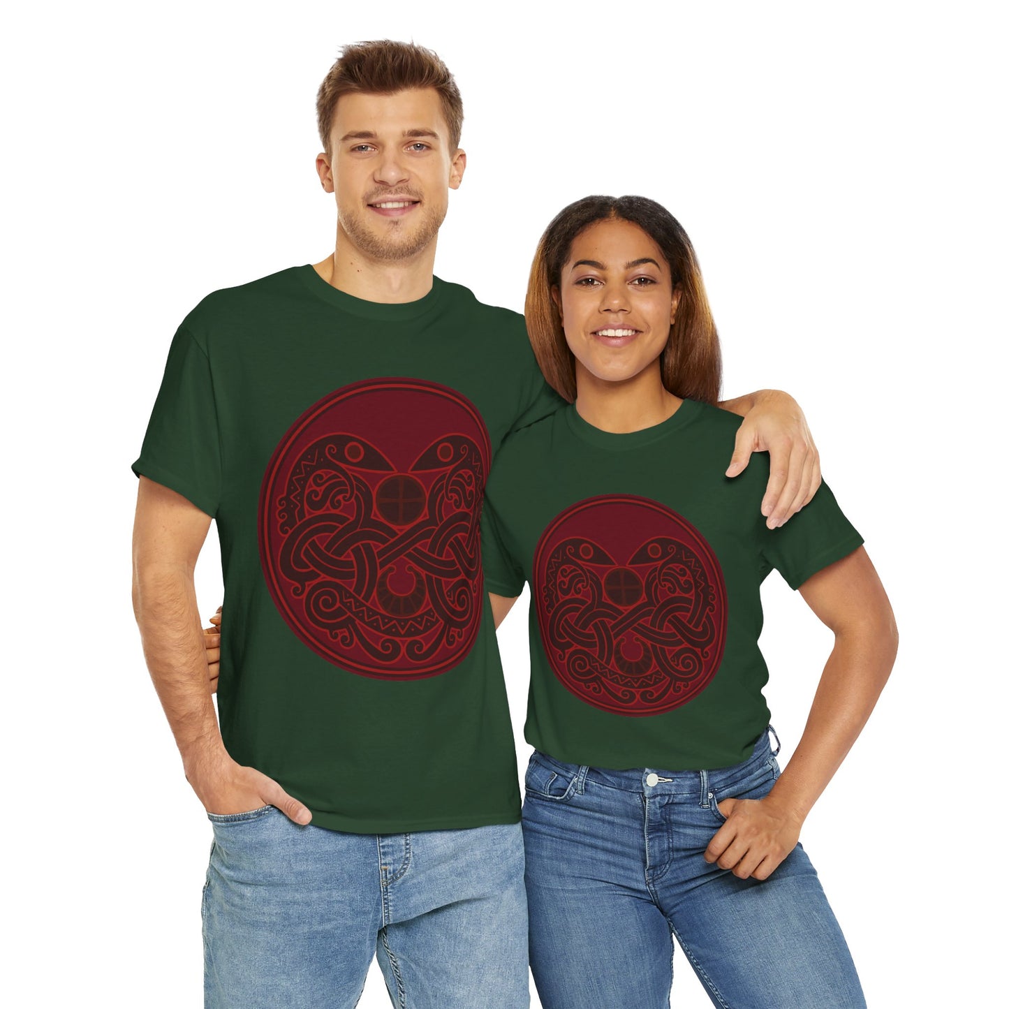 Viking Snake Cult Tee (Red) Unisex T-Shirt