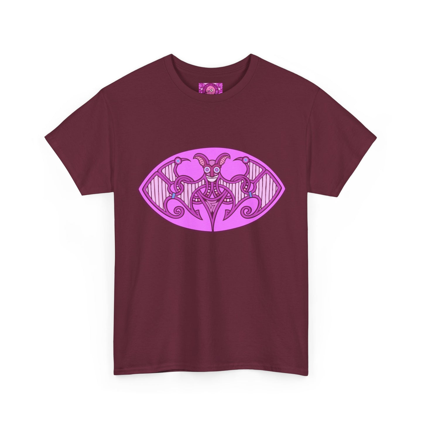 Viking style motif - The Batcarl - Unisex Heavy Cotton Tee