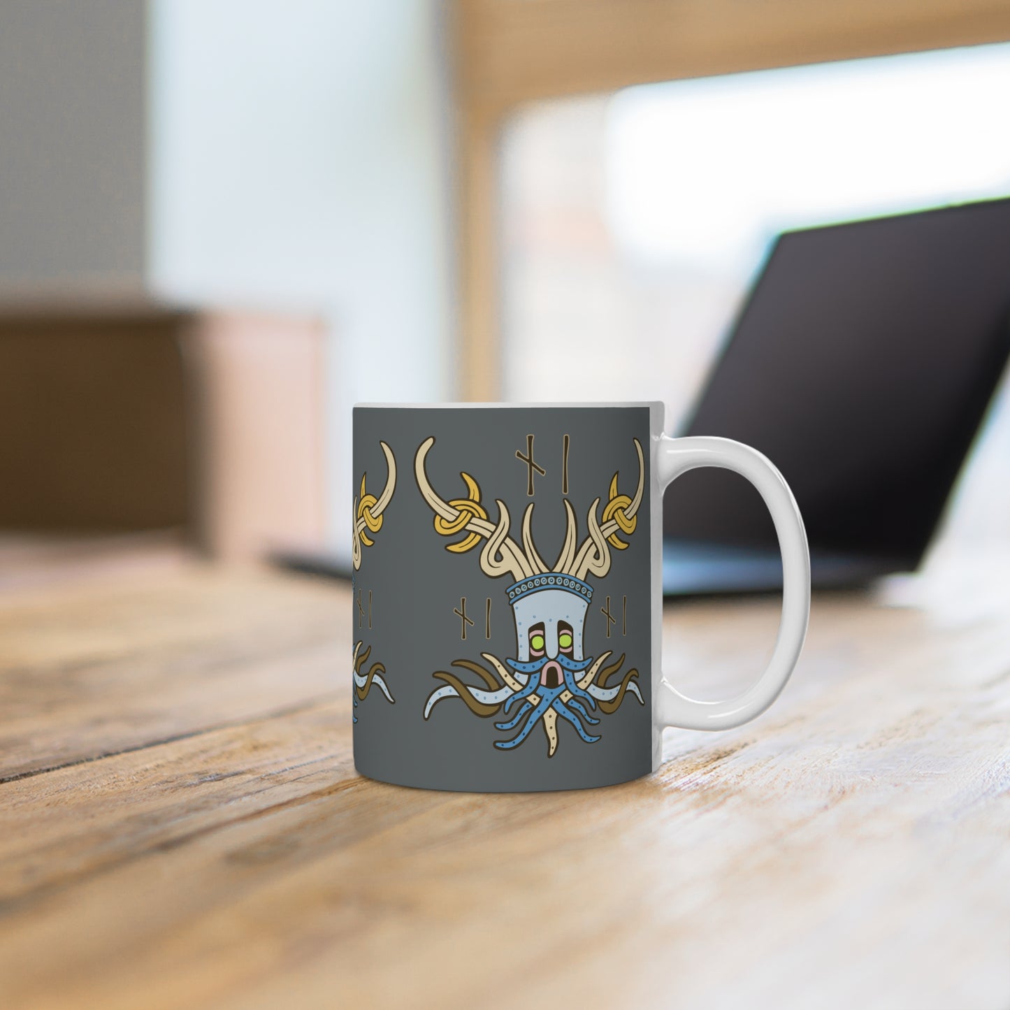 Viking Keeper of the Sacred Word - Ceramic Mug