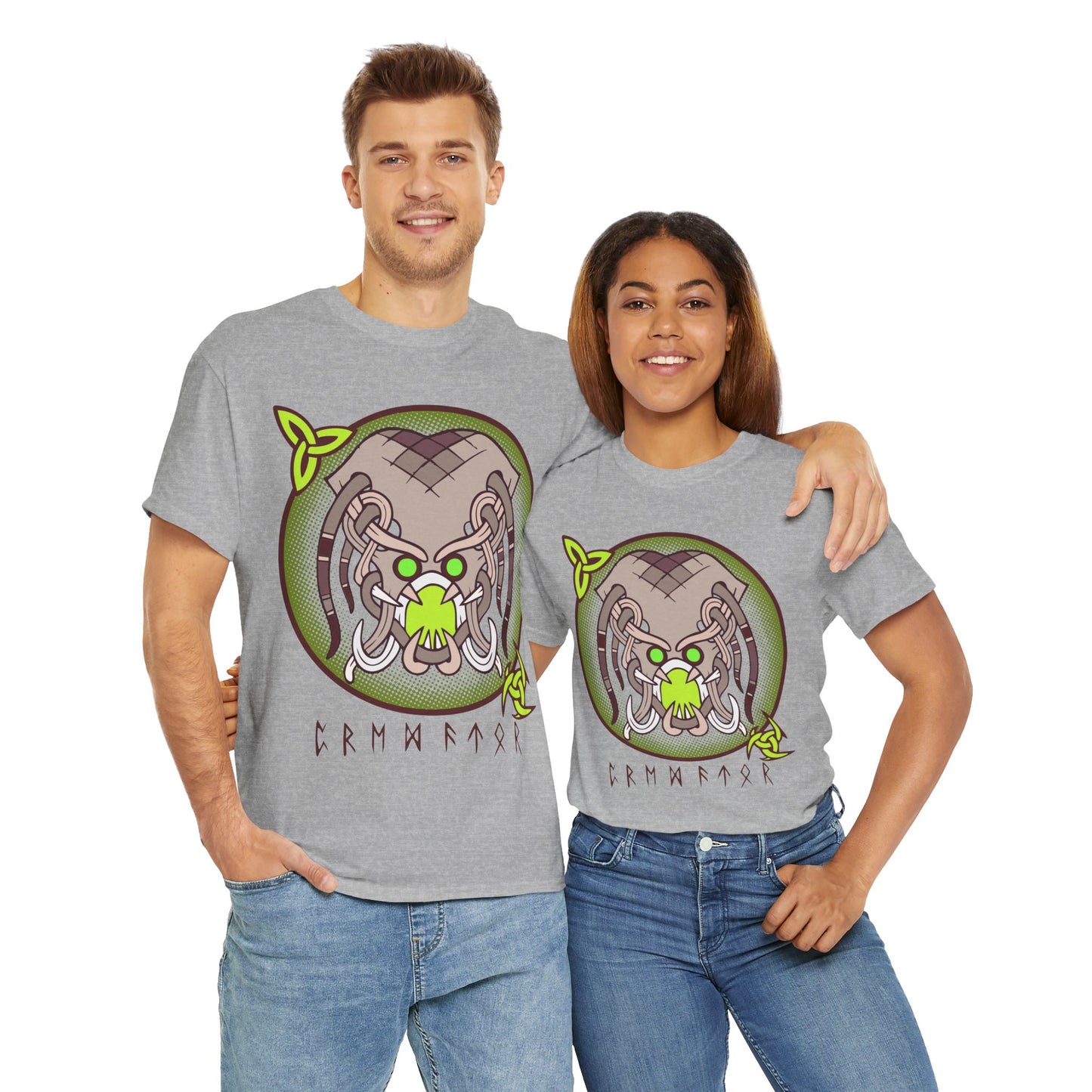 Viking Monster Unisex Tee - Grendel Hunter Design (EU)