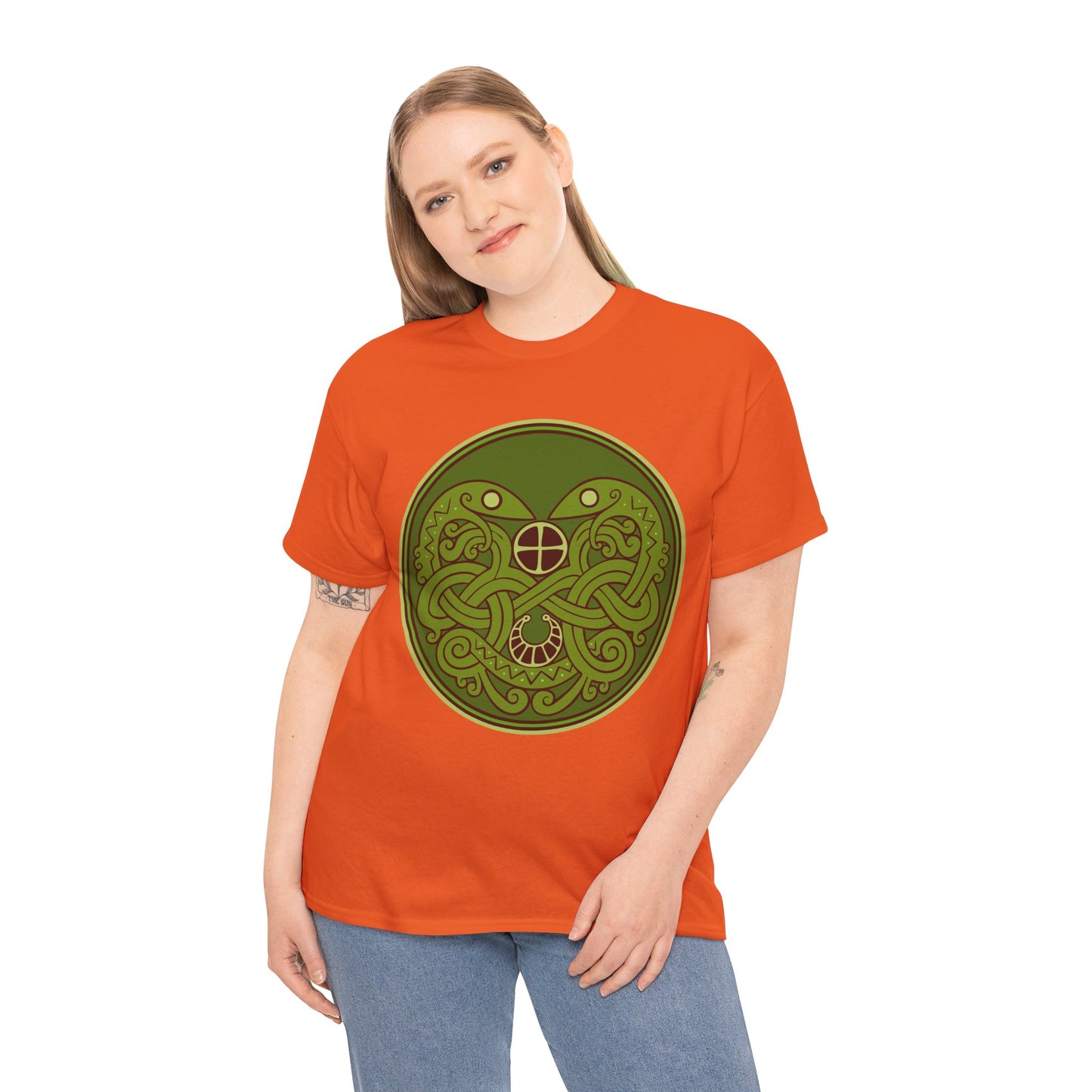 Viking Snake Cult Tee (green) Unisex T-Shirt