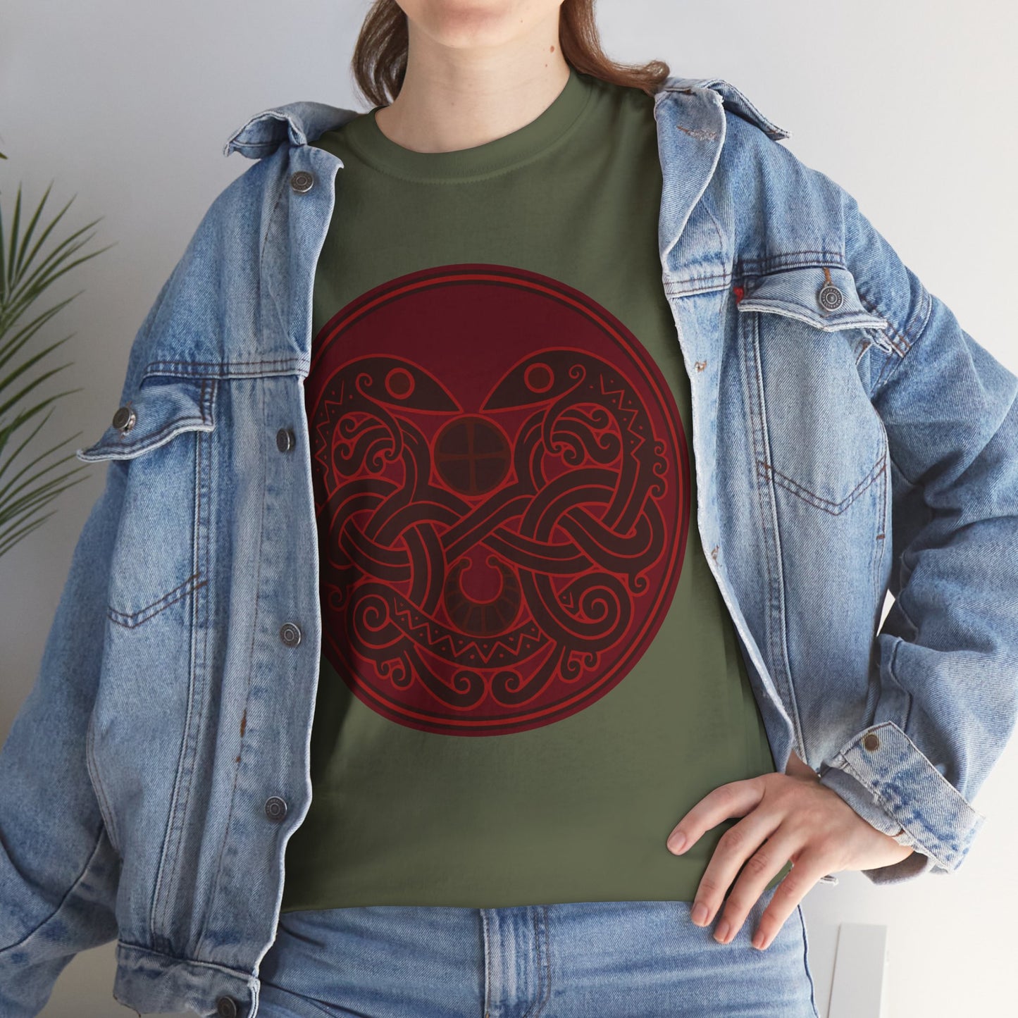 Viking Snake Cult Tee (Red) Unisex T-Shirt