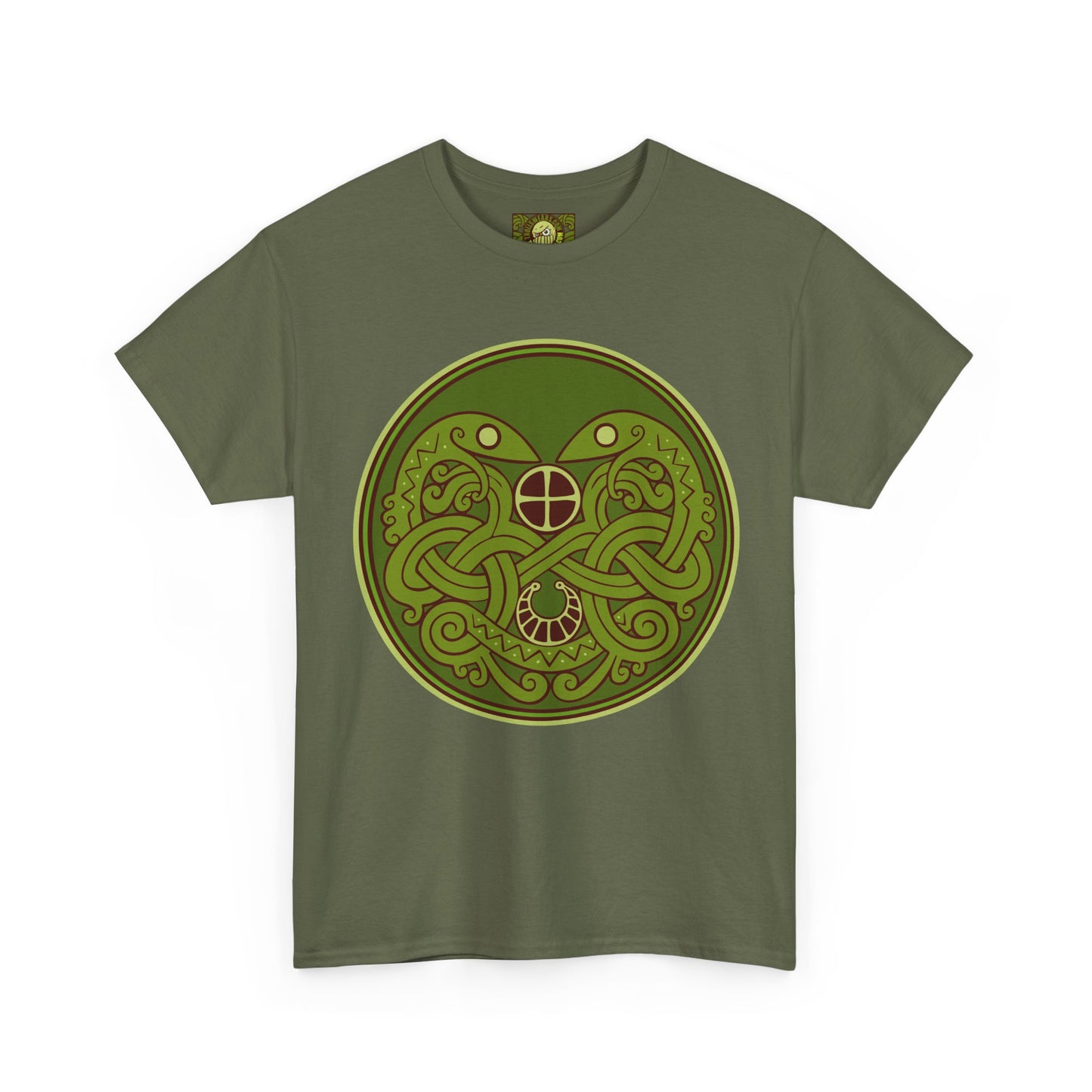 Viking Snake Cult Tee (green) Unisex T-Shirt