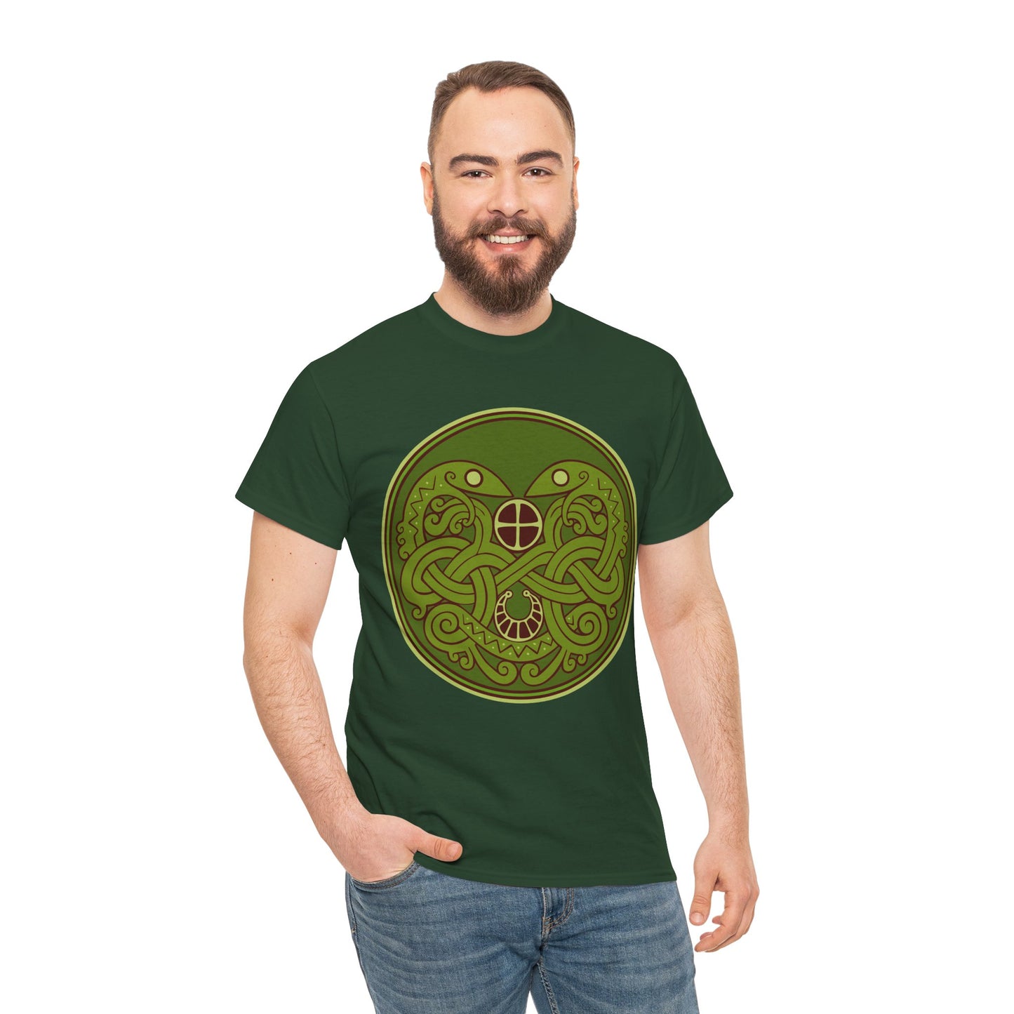 Viking Snake Cult Tee (green) Unisex T-Shirt