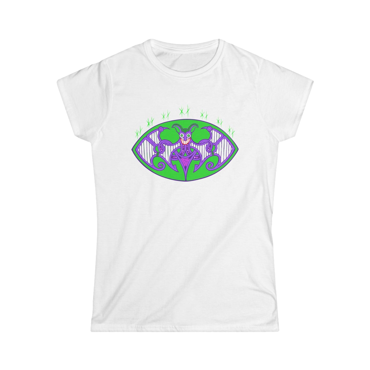 Viking Grinning Madman Tee - Women's Softstyle T-shirt