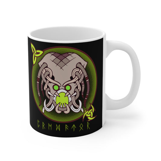 Viking-Inspired Ceramic Mug - Norse Mythology Design