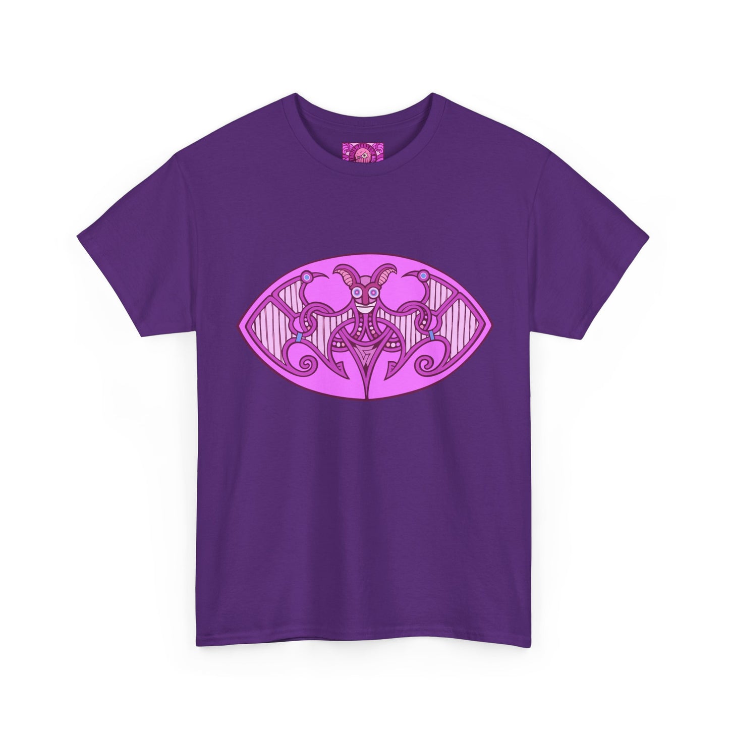 Viking style motif - The Batcarl - Unisex Heavy Cotton Tee