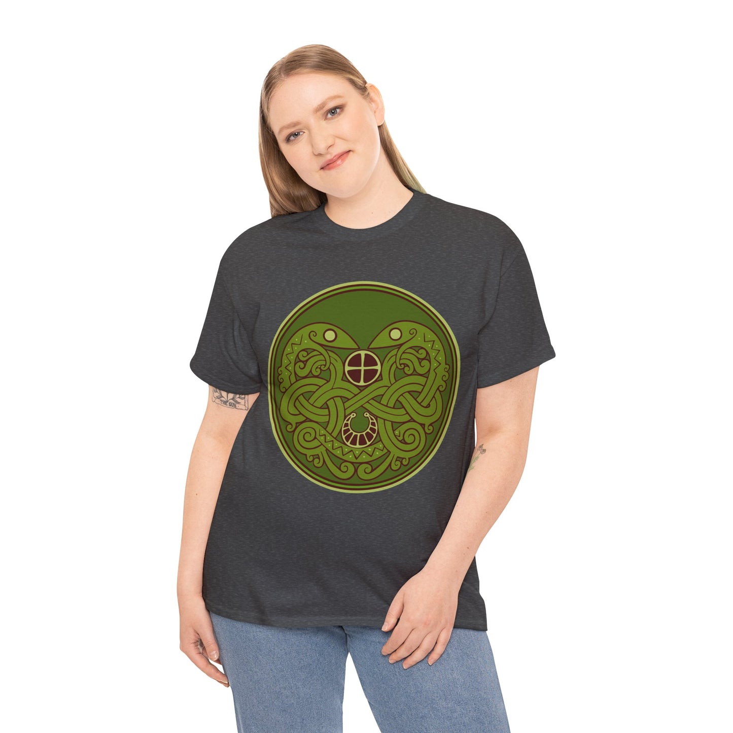 Viking Snake Cult Tee (green) Unisex T-Shirt