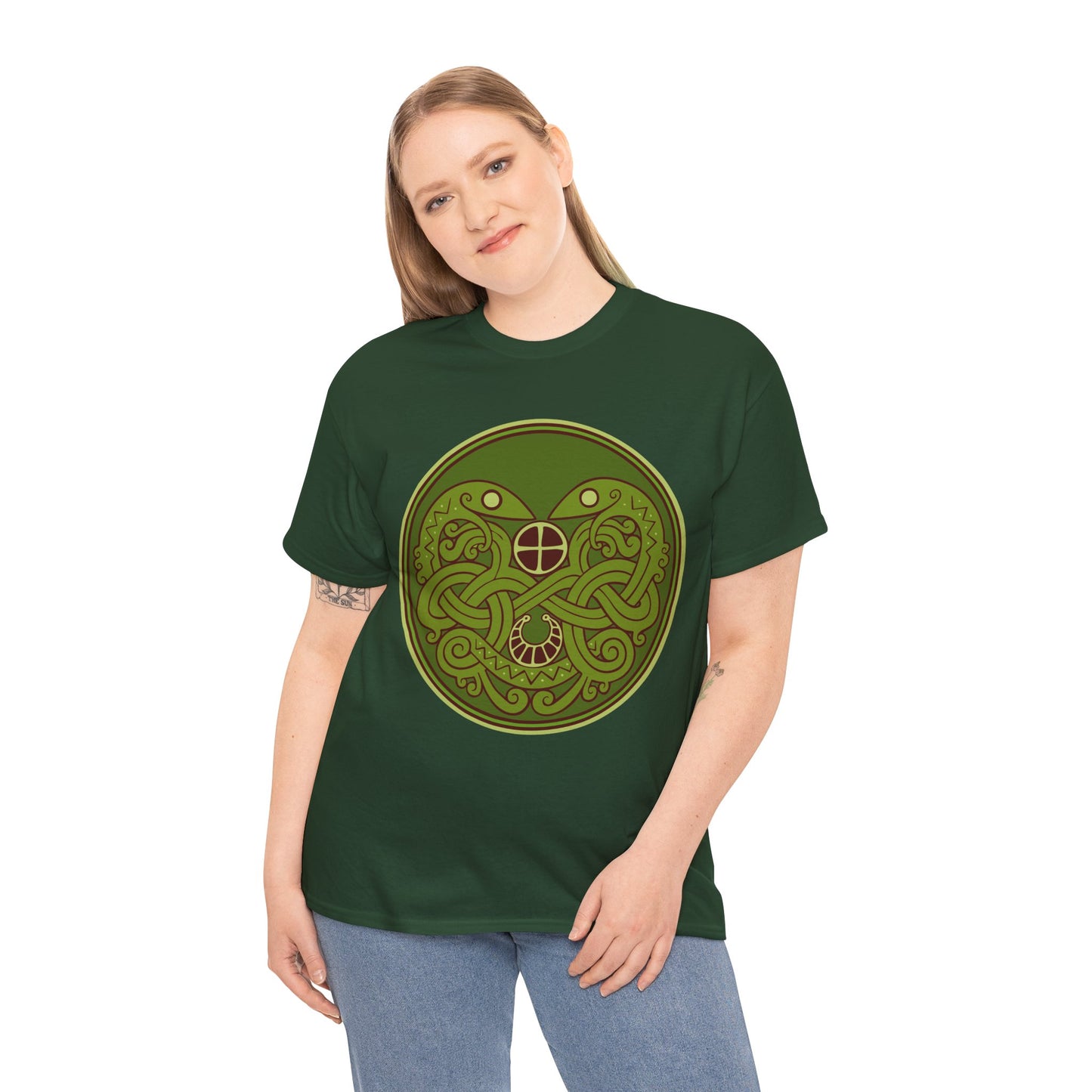 Viking Snake Cult Tee (green) Unisex T-Shirt