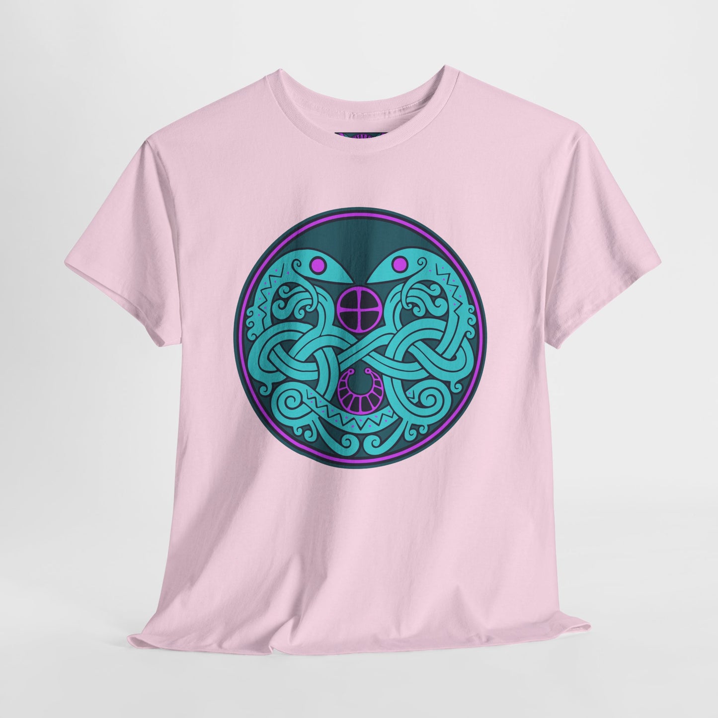 Viking Techno Snake Cult T-Shirt - Unisex Heavy Cotton Tee