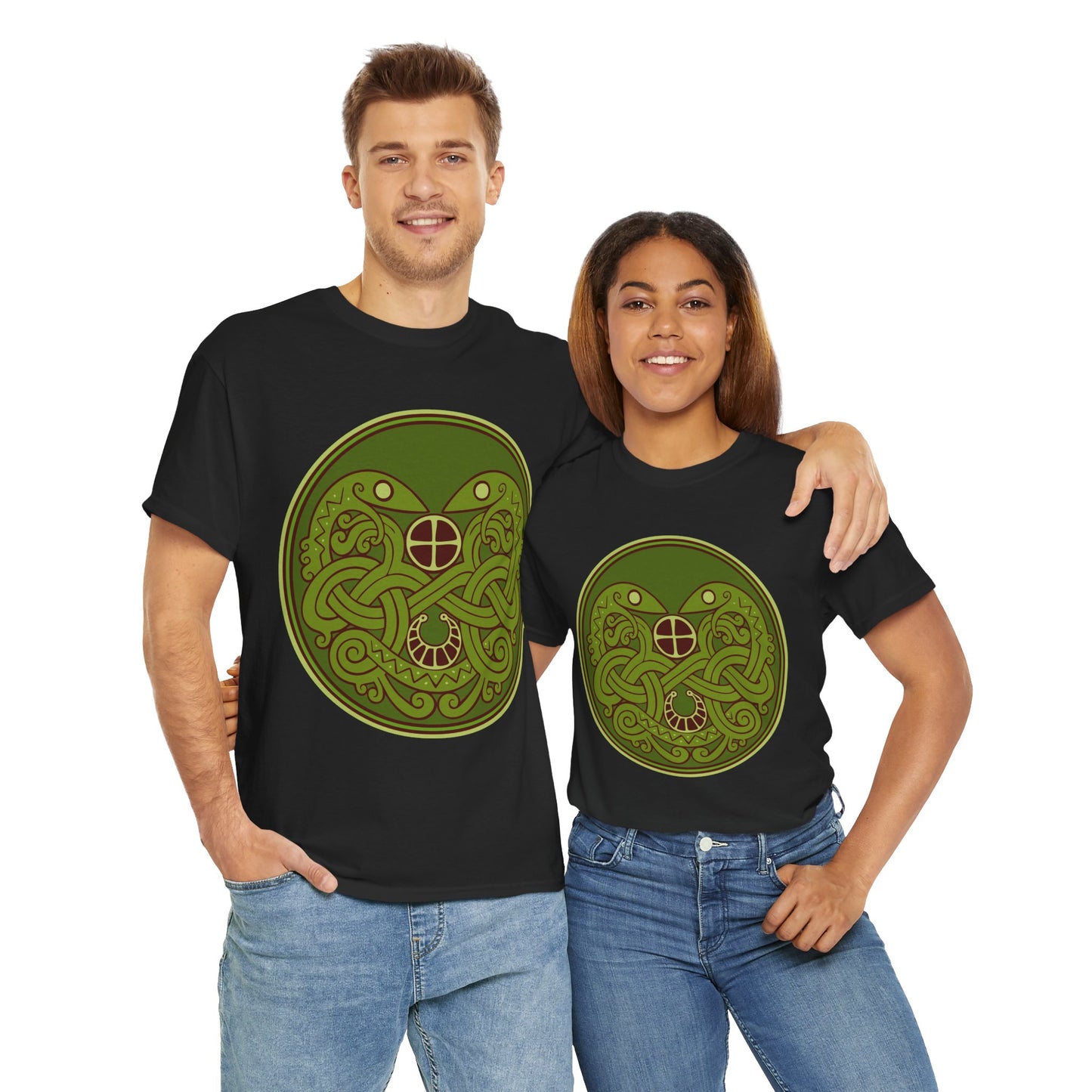 Viking Snake Cult Tee (green) Unisex T-Shirt