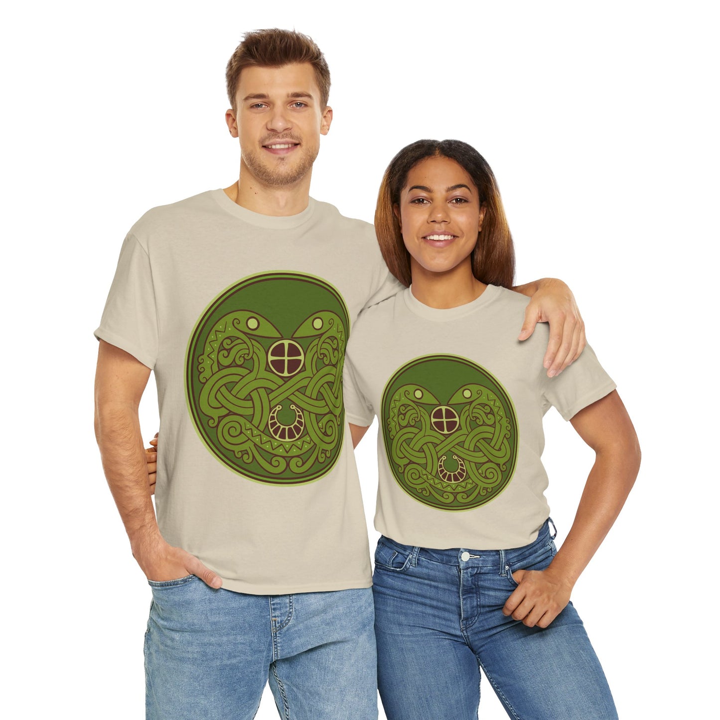 Viking Snake Cult Tee (green) Unisex T-Shirt