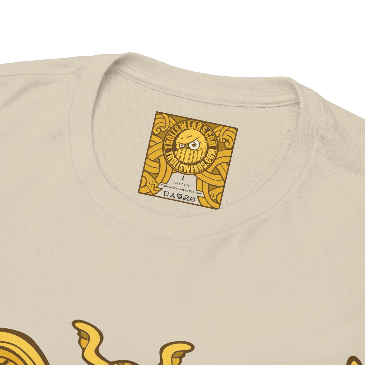 Gold Viking Style Animals Crest Unisex Tee