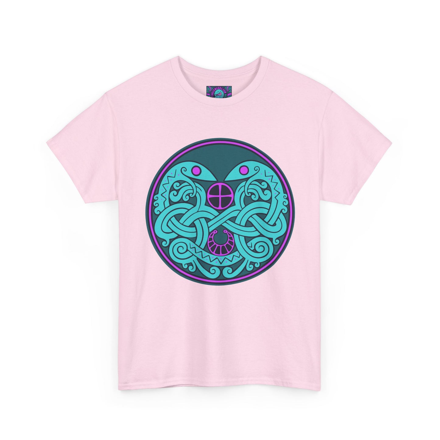 Viking Techno Snake Cult T-Shirt - Unisex Heavy Cotton Tee