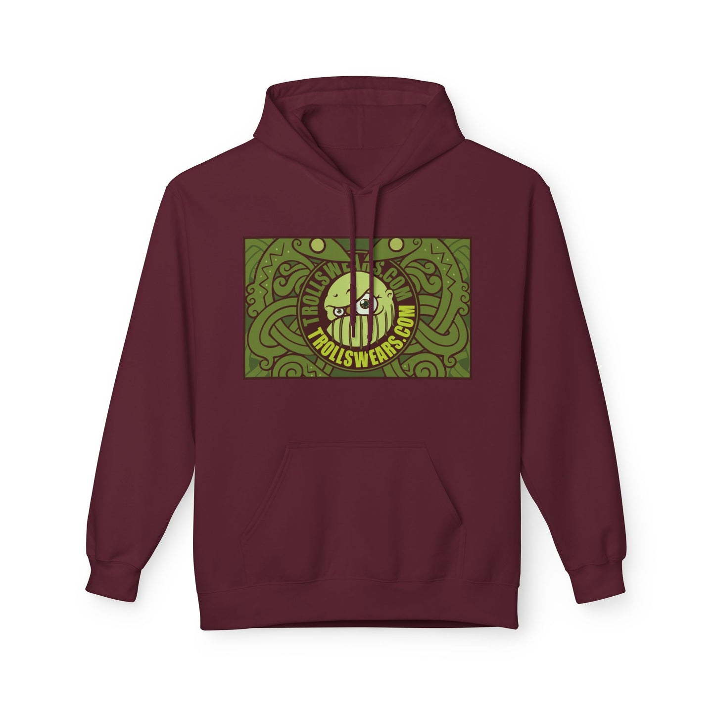 Trollswears.com Hoodie with Snake-Cult Back print
