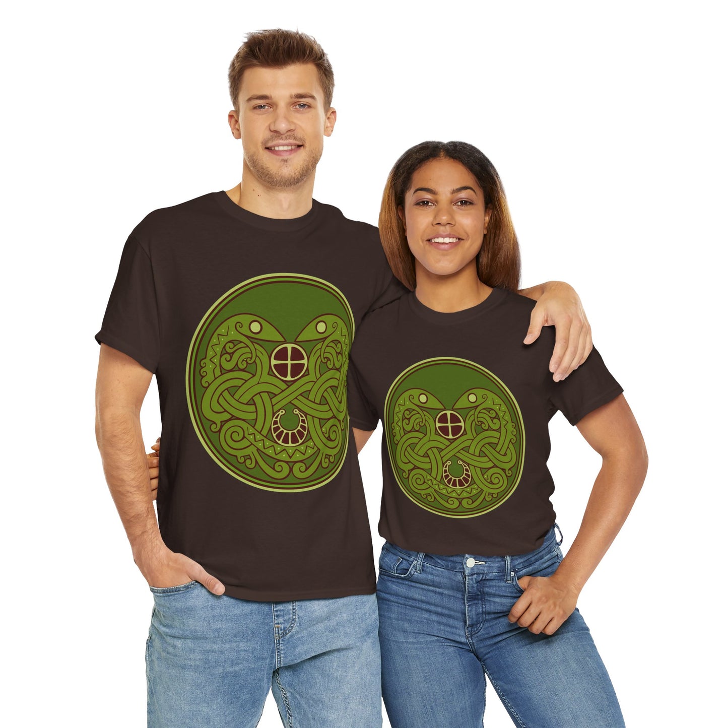 Viking Snake Cult Tee (green) Unisex T-Shirt