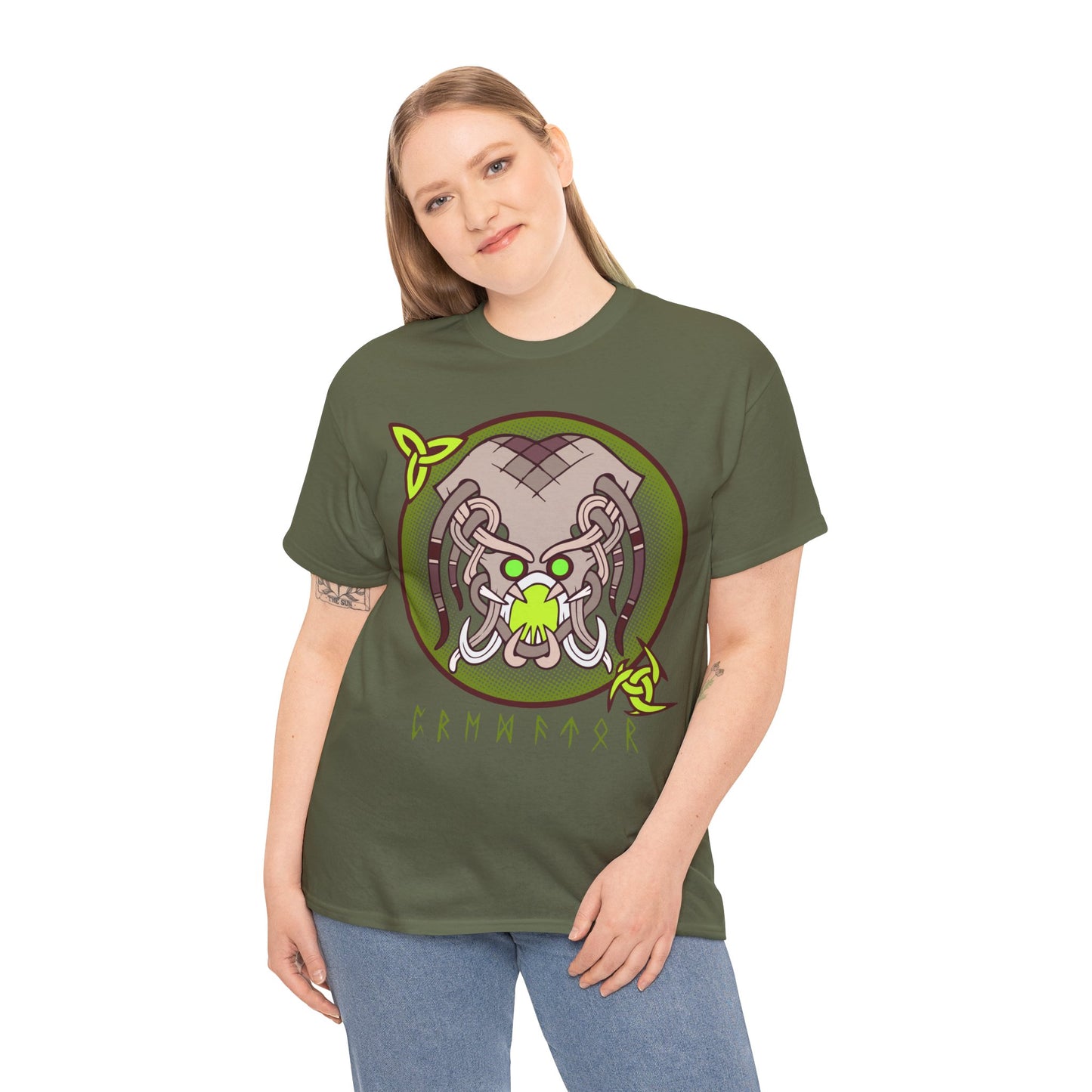 Viking Monster Unisex Tee - Grendel Hunter Design (EU)