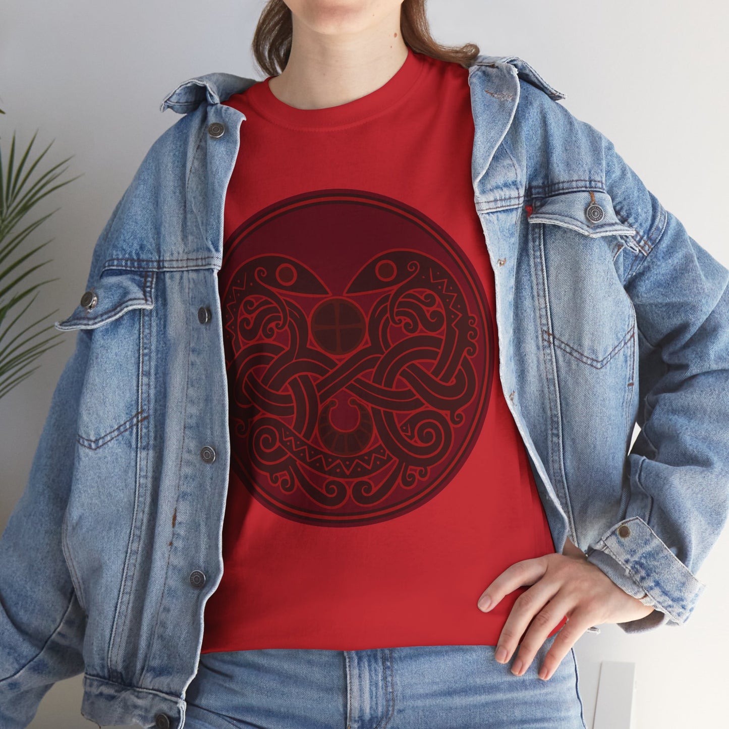 Viking Snake Cult Tee (Red) Unisex T-Shirt